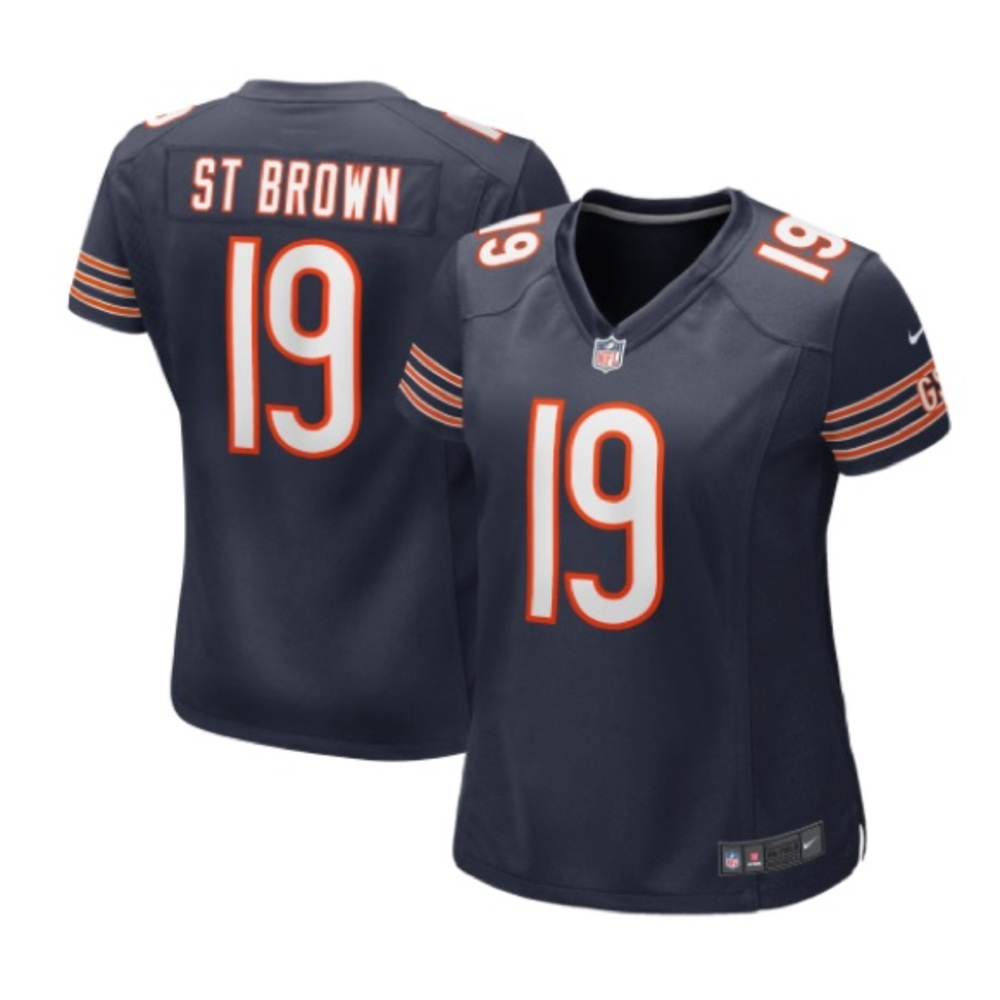 Women's Chicago Bears Equanimeous St. Brown Nike Navy Game Player Jersey